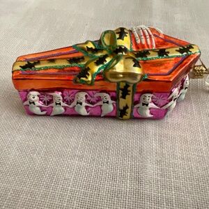 Christopher Radko RARE Halloween Coffin Ornament Gifts of Grab 2002 Vintage
